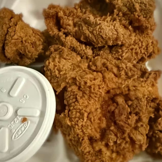 All White Fried Chicken.