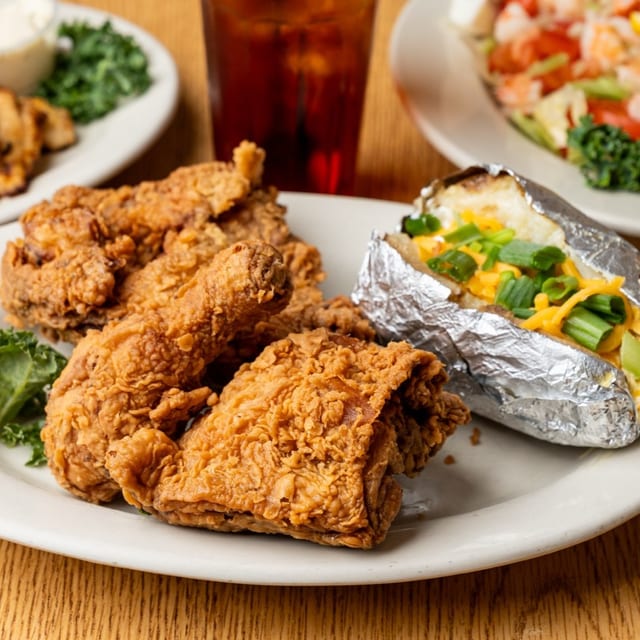 All Dark Fried Chicken.